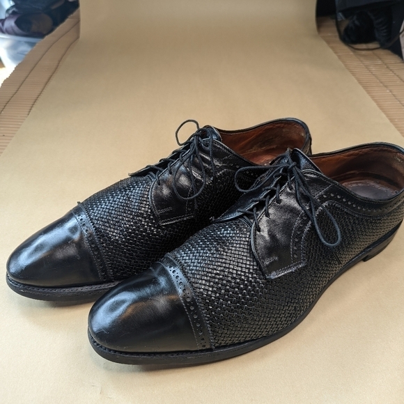 Allen Edmonds Shreveport Plain Toe Derby Leather Dress Shoes Black Size 17D main image 10